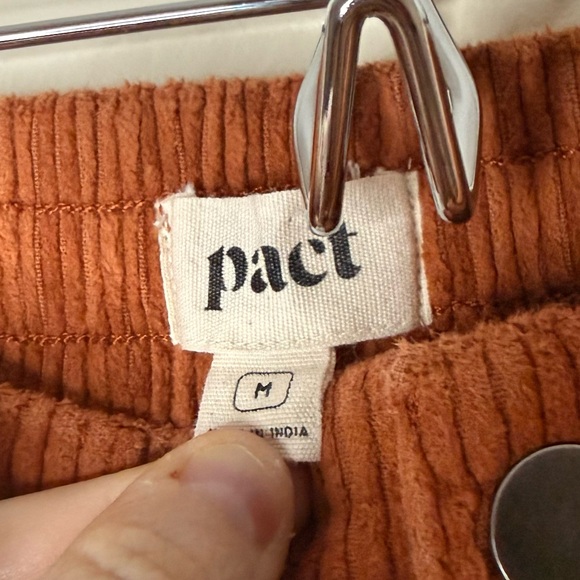 PACT Organic Corduroy Rust Terracotta Retro Peg Pant Jeans - Picture 5 of 7